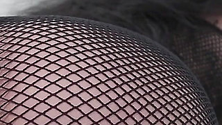 Skinny Brunette Sucking and Fucking in the Gloryhole!