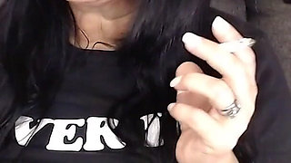 Anna Having a Cigarette Smoking