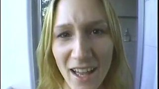 Hot! Gen Padova Sloppy Deepthroat Blowjob in Bathroom