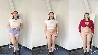 Your New Roommate Bottomless Nudist Showing You New Tops