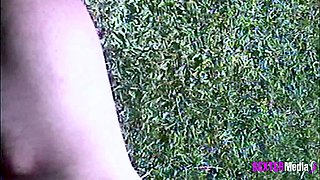 Racy Dark-haired MILF - Horny Fucked by the Pool