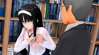 Hot student fucked in the library