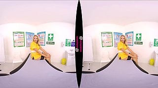 Sustain Your Erection; Nurse Patient Blonde Model Big Tits Black Nylon Tights Lingerie Striptease Solo