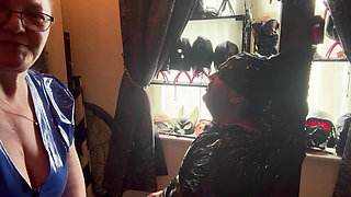 Shaving a beard with humiliation