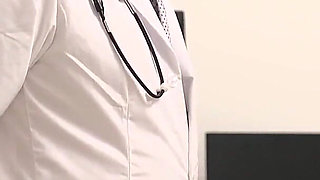 Sticky Fondling and Nipple Play Training of a Private Busty Nurse Hired by Men. 1