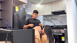 I Teach My Little Stepsister How To Play With My Computer While Making Her Feel My Huge Cock