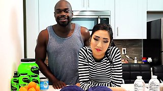 Eva Yi - Thrilling Massage (Asian Teen Gets Oiled Down And