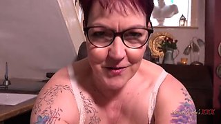 AuntJudysXXX - Your Busty Mature Boss Mrs. Layla Bird Sucks Your Cock at the Office