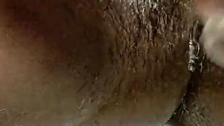 In the Bathroom Shaking My Hairy Pussy