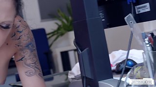 Kate Nox's Sensual Touch Ignites Passion in German Office