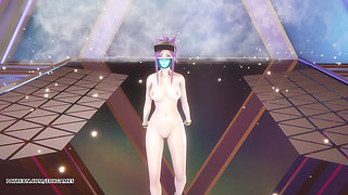[mmd] Aespa - Supernova Akali Sexy Naked Dance League of Legends Uncensored Hentai