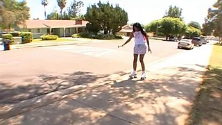 Cute ebony babe amazing sex video