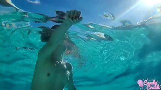 Petite Latina Teen Candy Kush Naked in Pool - Hot Solo 4K