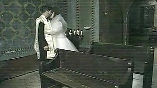 Priest Jean-Yves fucks bride Vivien: scene from "Il confessionale