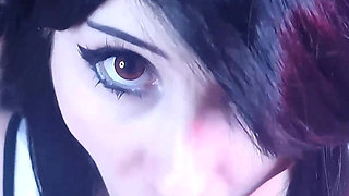 Tifa Lockhart Gives Deepthroat, Huge Tits Titjob and Makes Cloud Cum with Oiled Thighjob