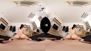 Japanese Housewives Ignite Wild Brunette Passion in Virtual Reality