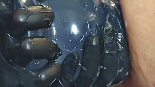 Femdom Extreme Anal Fisting of Submissive Cuckold