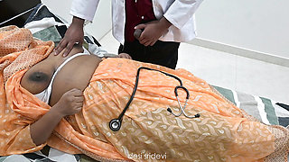 Indian Doctor checking village aunty boobs