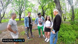Paper Airplanes! PAWG Sara Diamante Squirting in First Double Vaginal (dv) Gangbang - Immoral Family 4K