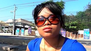 Breathtaking brunette gf drilled well in doggy