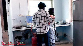 The thirsty wife made her husband in the mood and then quenched her thirst by having sex with him.
