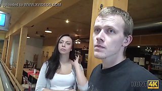 HUNT4K. Cutie makes love with stranger to earn cash for boyfriend