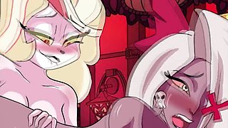 Charlie and Vaggie get lost in their wild sexual fantasies in Hazbin Hotel