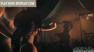 Lara Croft's Big Tits and Ass Get Fucked in 3D Animation