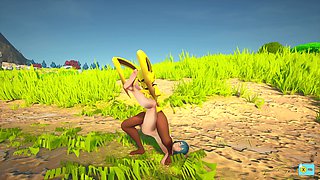 Rabbit Monster Grinding Woman (sapphire Safari V.23)
