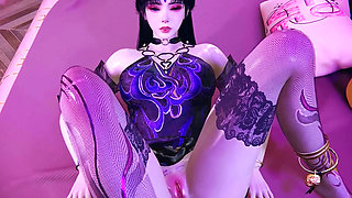 3D Big Boobs Asian Cosplay Slut Have a Hardcore Foot Job Sex