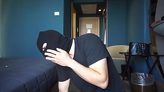 Femdom chick slaping hard her slave