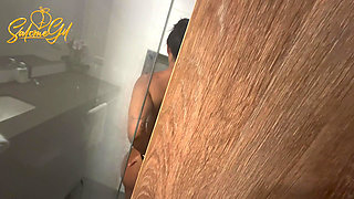 Stalking on My Stepmom!!! She Caught Me Masturbating and Then She Take Out My Milk - MILF