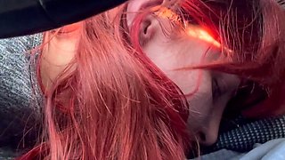 Licking Feet, Hard Face Slapping While Driving