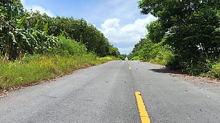 Extreme Nudity on a Road