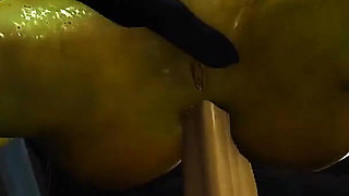Alien sex in a starship. Female green alien gets fucked by a big monster