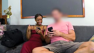 Amazing casting of wannabe black model who performed great