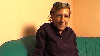 Shy girl Maria in  her first casting