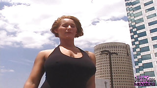 Huge tit Mindy is buck naked in Tampa