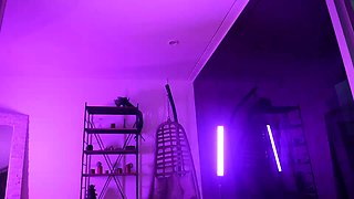 Blonde tight pussy babe solo toy fun in glamour masturbation