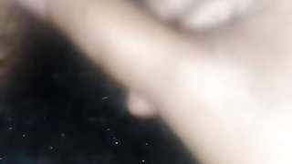 A big horny german man cock jerking with big pubic at midnight three AM