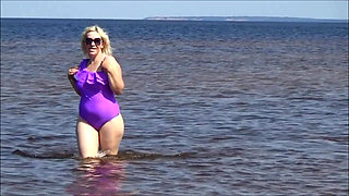 Wet Swimsuit Step-mom