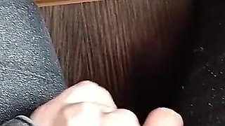 Risky Lesbian Masturbation in the Office