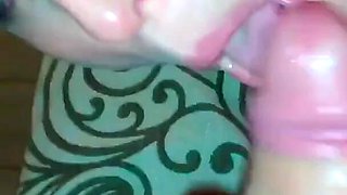 Chantilly sucks the lollipop then Luca Ferrero's big cock