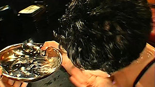 Vintage Cumshot Swallowing Lesbian Couple in Bukkake Ggg John Thompson