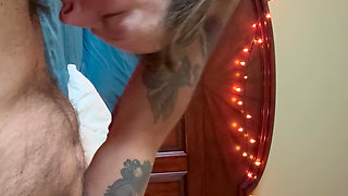 Bonemaiden Milks Her Man's Cock With Long Morning Suck OFF