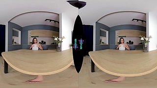Stuffing My Pussy On The Kitchen Table - VRStars