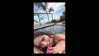Blonde Bitch Suck My Dick in the Jacuzzi
