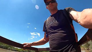 Getting my jeans completely soaked with piss on a hike