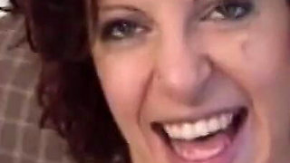 Big ass chick fucked in threesome double penetration