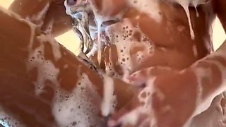 Soapy Indian Brown Girl Squirts In Shower While Masturbating With Vibrator